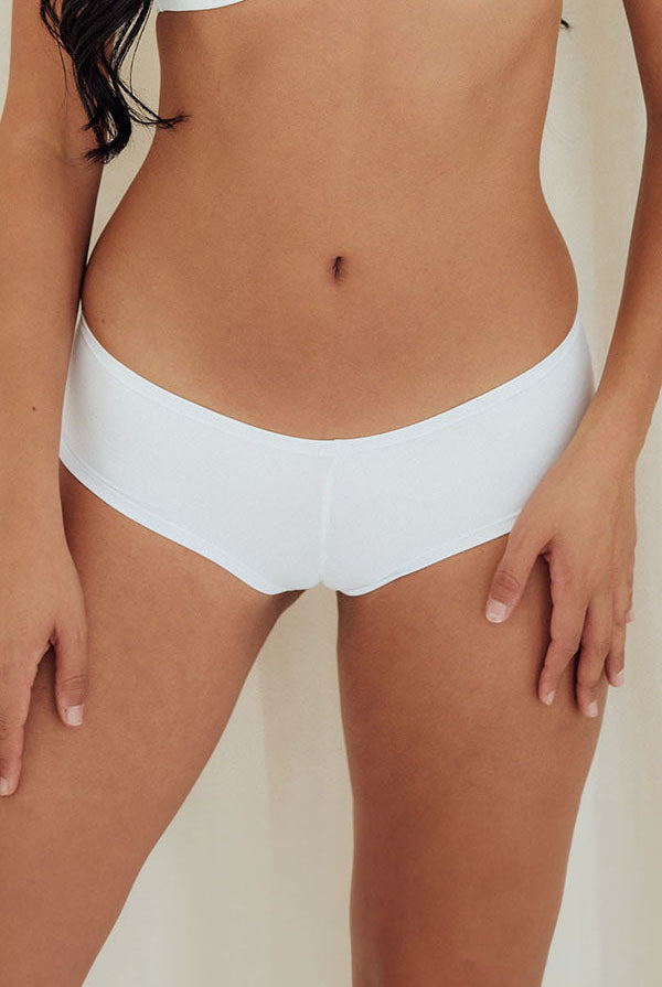 Cheeky Hipster Panties Underwear, white front
