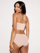 Soft Mid-Rise Brief Underwear Panties Lingerie nude full body