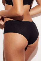 Ribbed Hipster Brief Underwear Panties Black Back