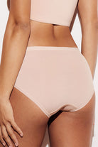 Soft Mid-Rise Brief Underwear Panties Lingerie nude back