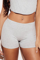 Ribbed Boy Short Panties Underwear gray Front