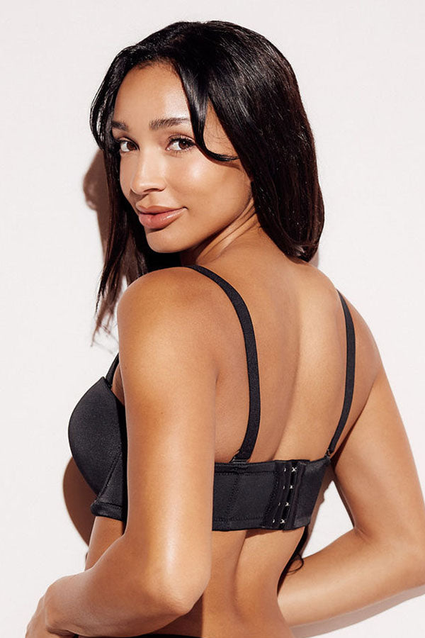 best strapless bra no strap comfortable black back