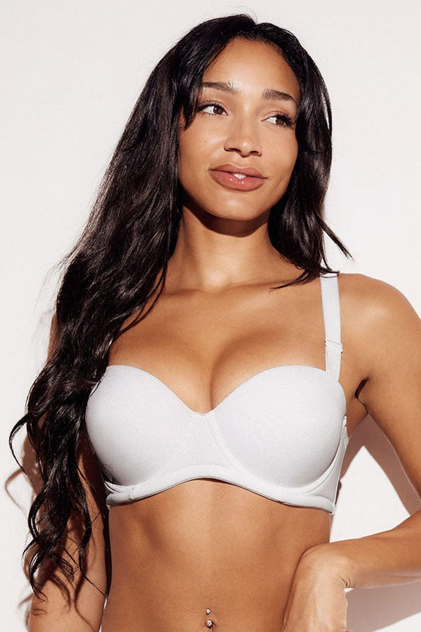 best strapless bra no strap comfortable white front