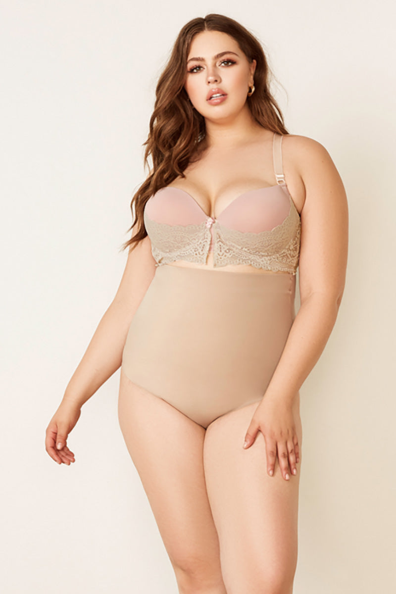 Seamless Shapewear Thong sculpt shaping tummy control g string nude plus size full body