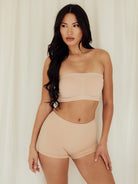 Seamless High Waist Short Underwear Panties Nude Full Body