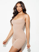 Seamless Shapewear Mid Thigh Bodysuit tummy control slimming slim wear best slimming bodysuits nude full body side